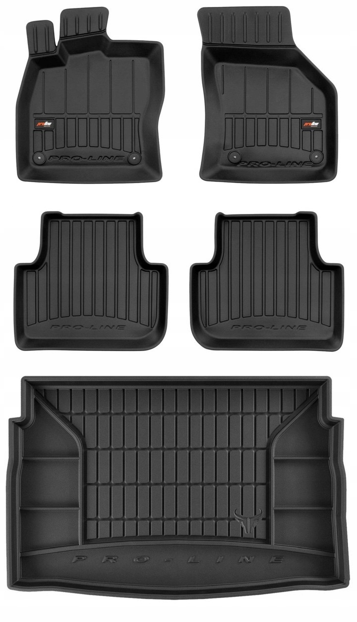Set 3D gumové rohože Vw Golf Sportsvan 2014-2020 d