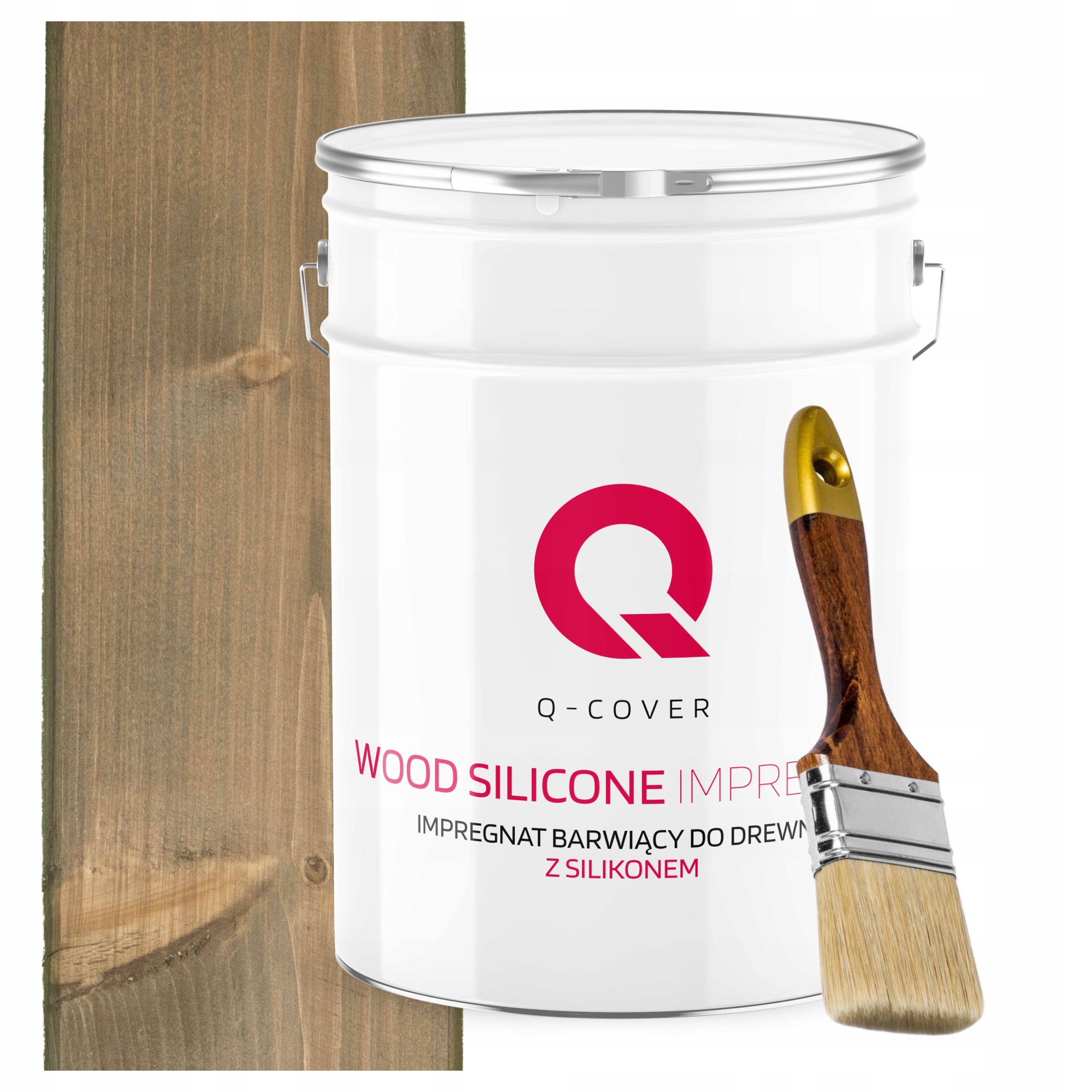Impregnace Na Dřevo Barva Se Silikonem Chron Barvy Šedá V Béžové 10L Dárek