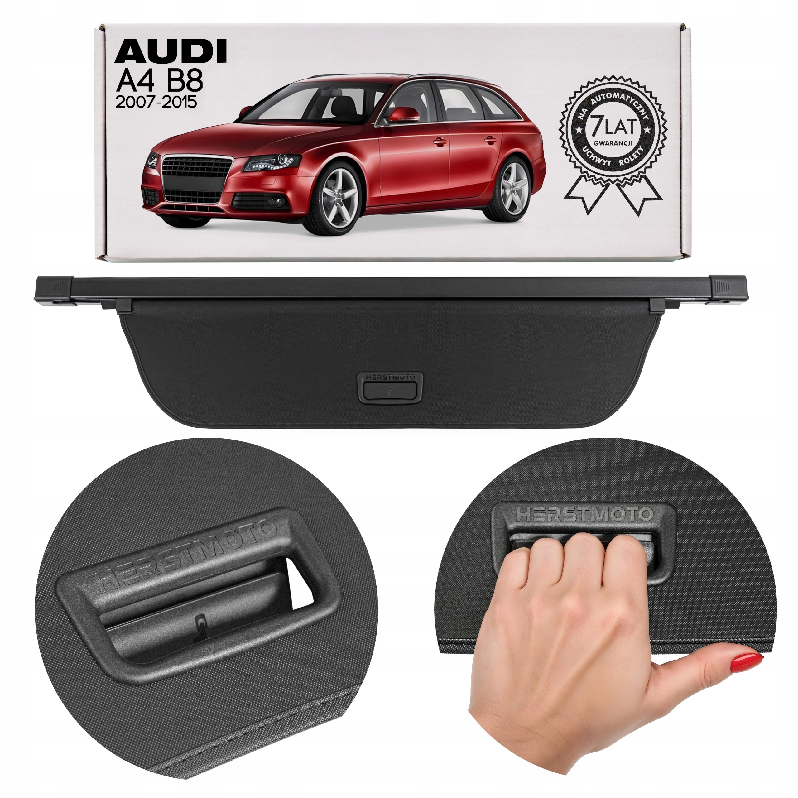 Audi A4 B8 Avant 2007-2015 Roleta Do Zavazadlového Prostoru Černá 8K9863553A