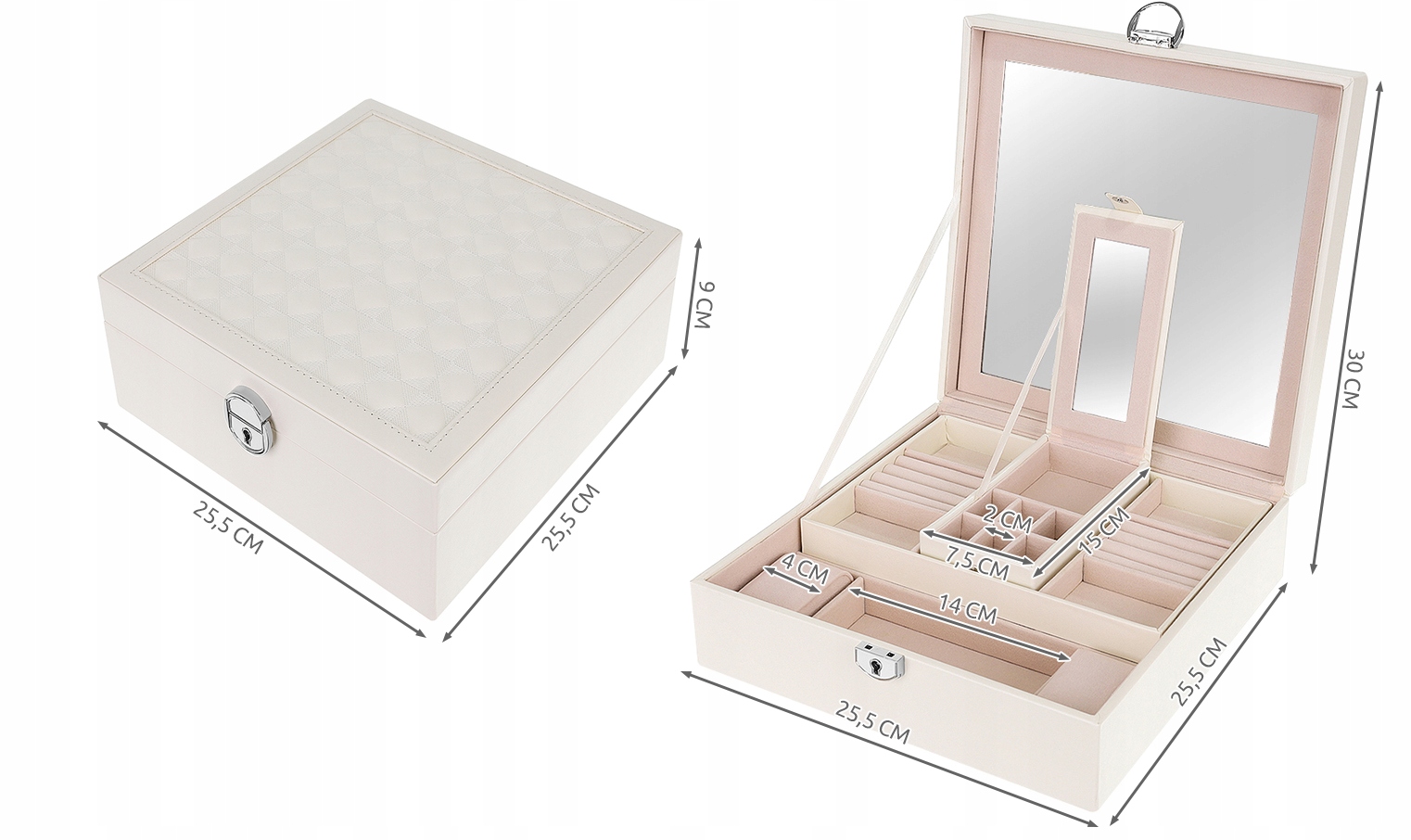 Коробка-органайзер Элегантная вместительная коробка-футляр для ювелирных часов Код производителя 8895 Коробка с коробкой для часов Косметика
