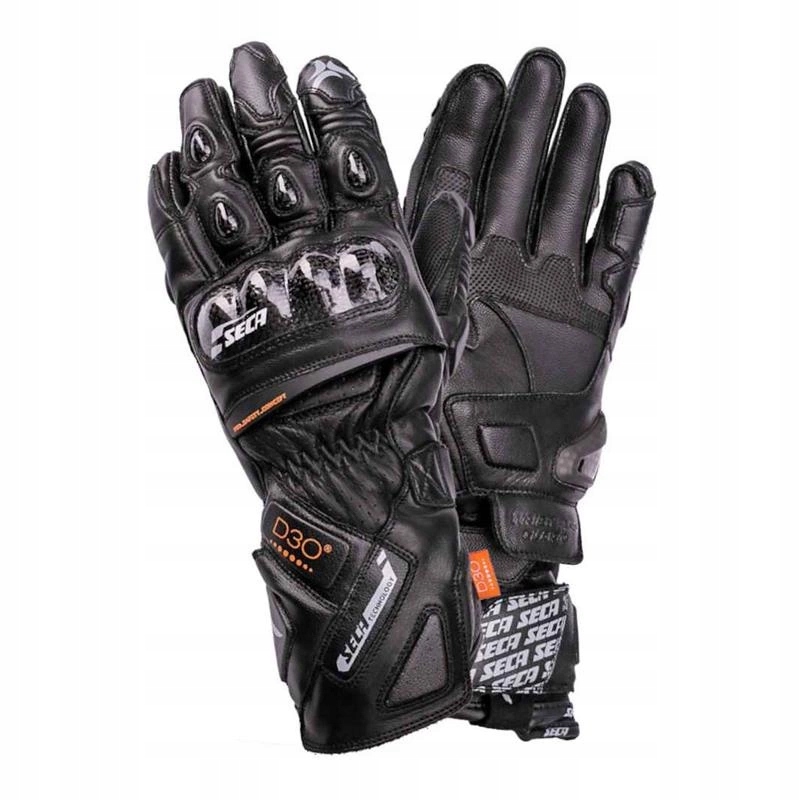 Rukavice Seca Trackday Black černé Bonus