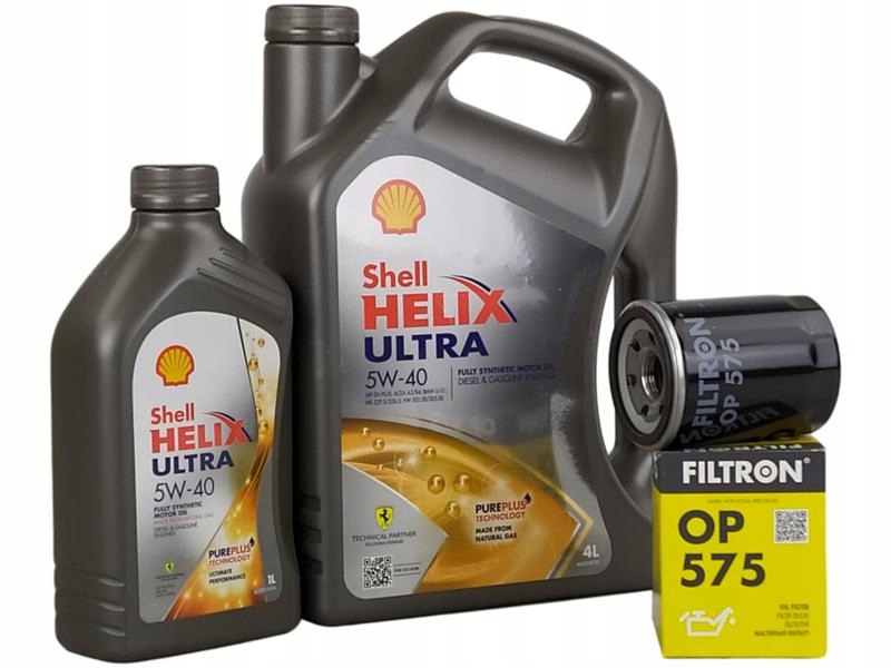 

Shell Helix Ultra 5W40 5L+FILTR Oleju OP575