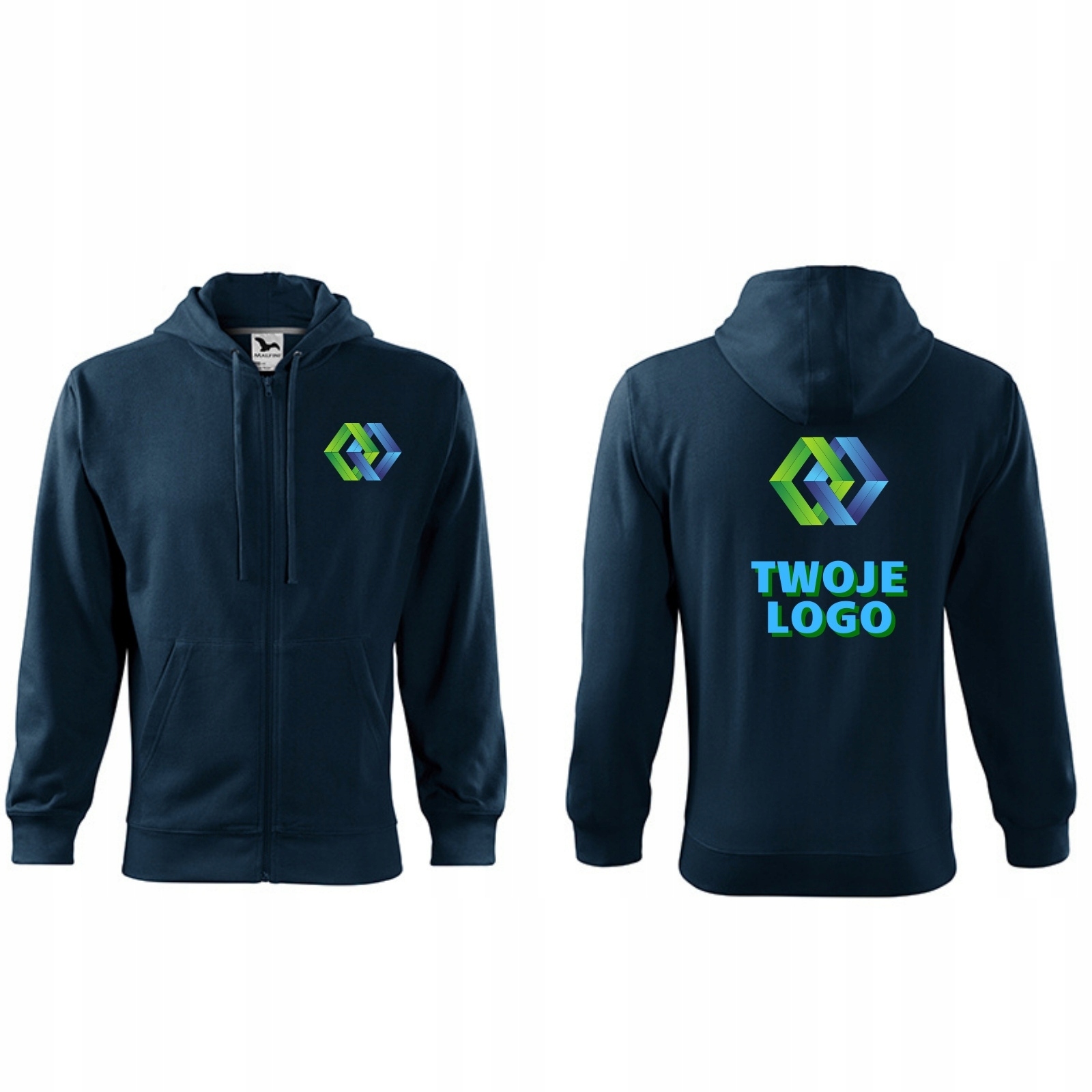 

Bluza robocza rozpinana z twoim nadrukiem/logo