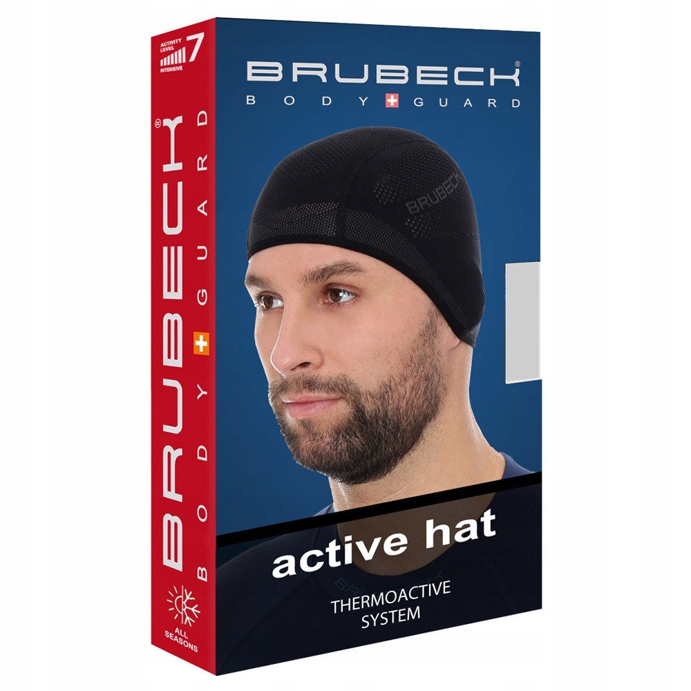 BRUBECK CZAPKA NA ROWER POD KASK TERMOAKTYWNA ODDYCHAJĄCA TRENINGOWA Marka Brubeck