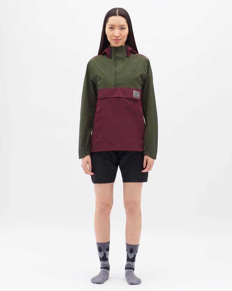 Dámská gravel bunda Silvini Montesola zelená/vínová XXL