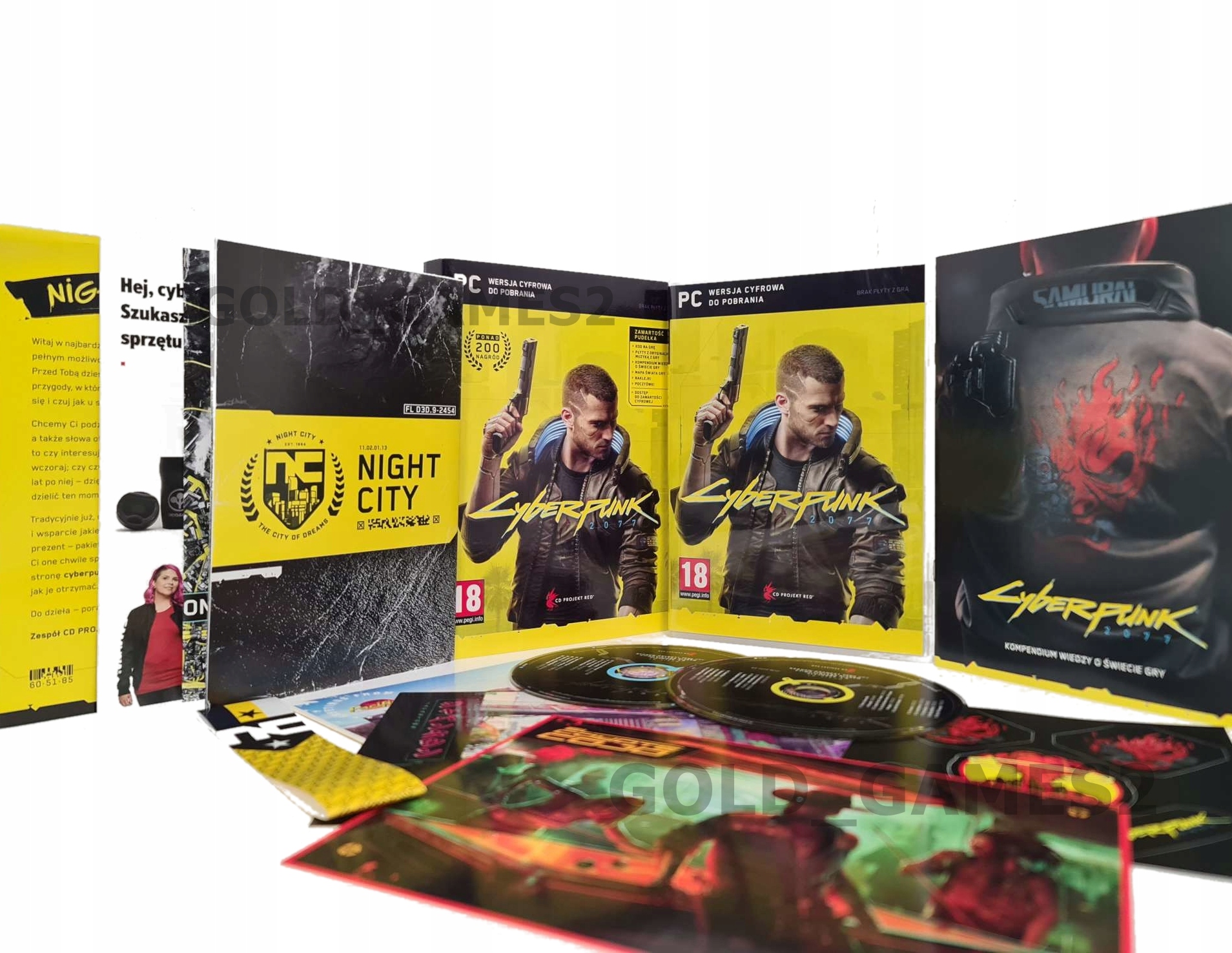 

Pudełko Cyberpunk 2077 Pc Pl Płyty DVD Mapa Wlepy