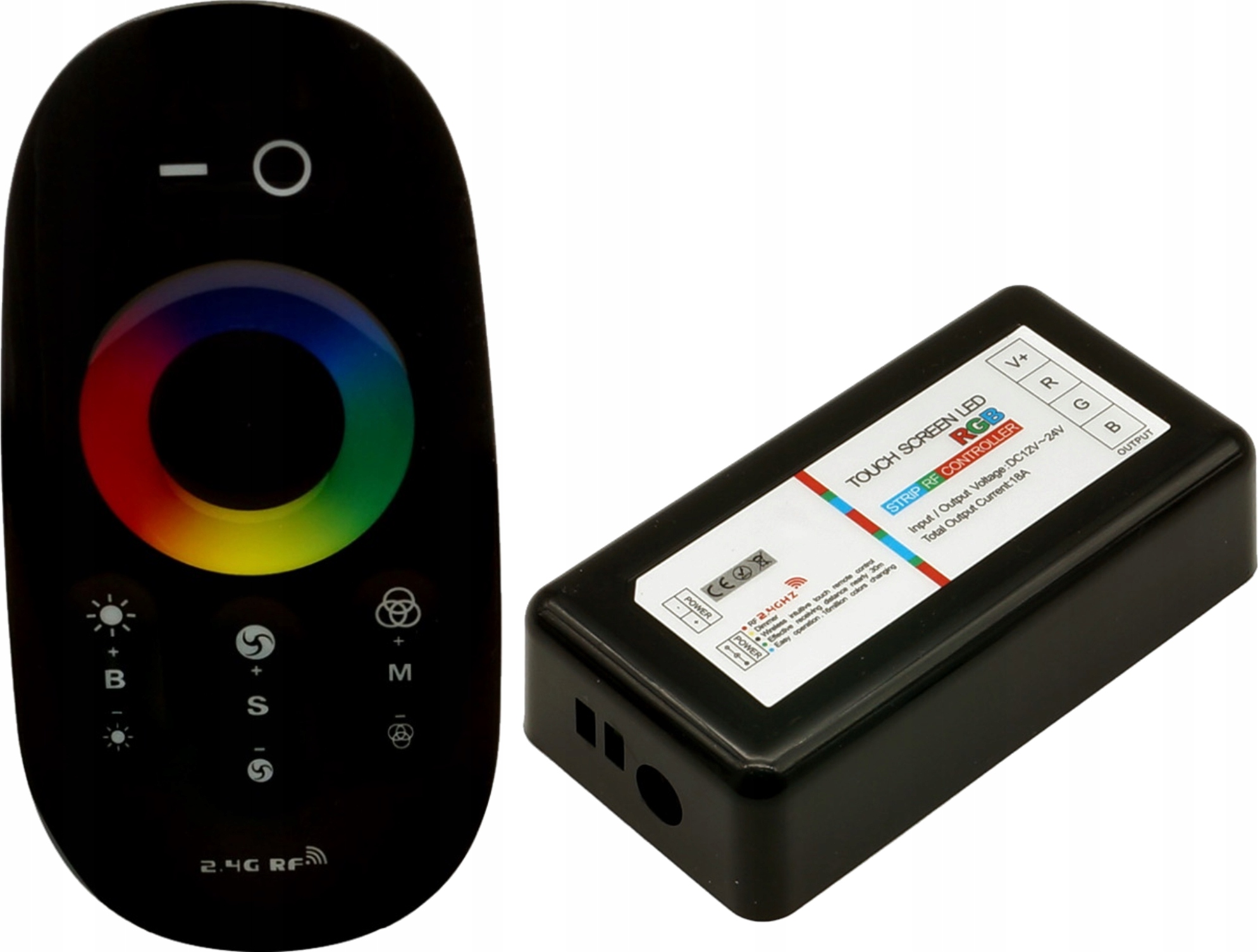 

Sterownik Rgb Rf 2,4G do taśmy Led czarny