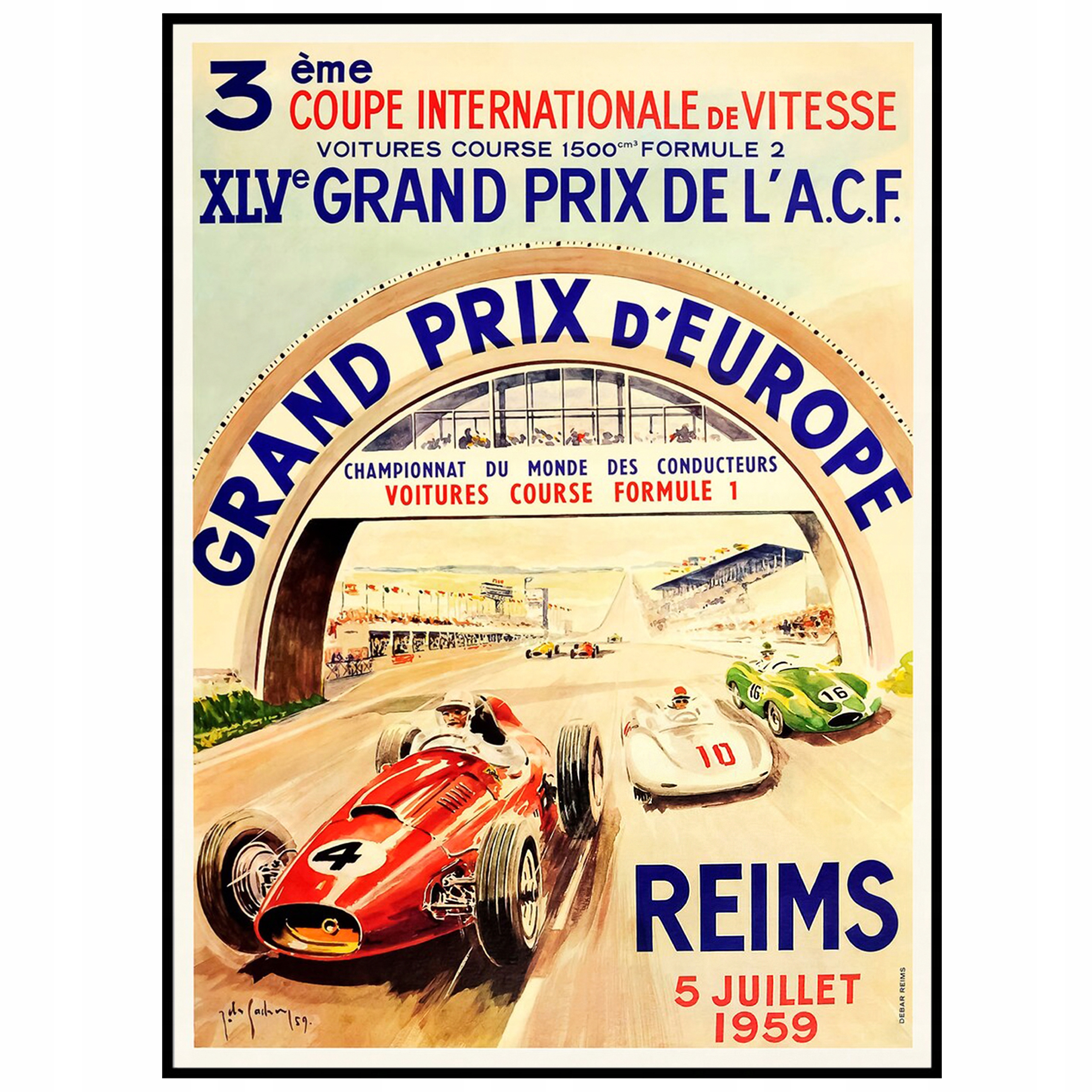 

Plakat Grand Prix Europa Finał Reims Wyścigi A2