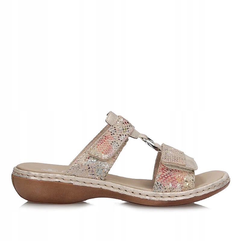 Pohodlné nazouváky na suchý zip Rieker 659X6-90