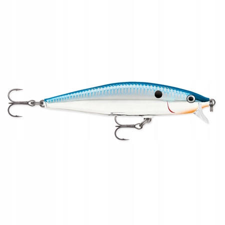 Rapala Wobler Flat Rap 8CM 7G Silver Blue