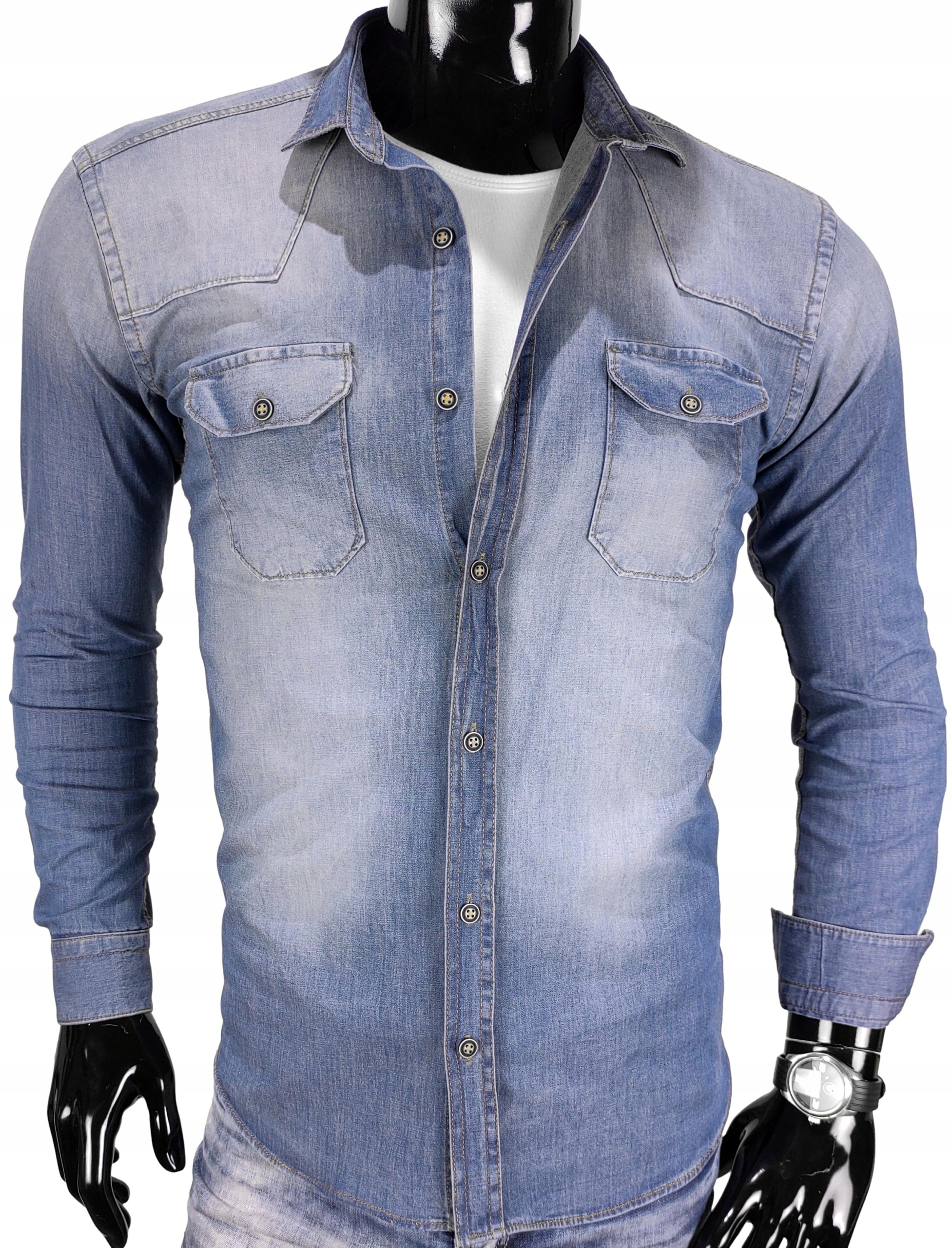

Koszula męska jeans slim fit EN224 r. L