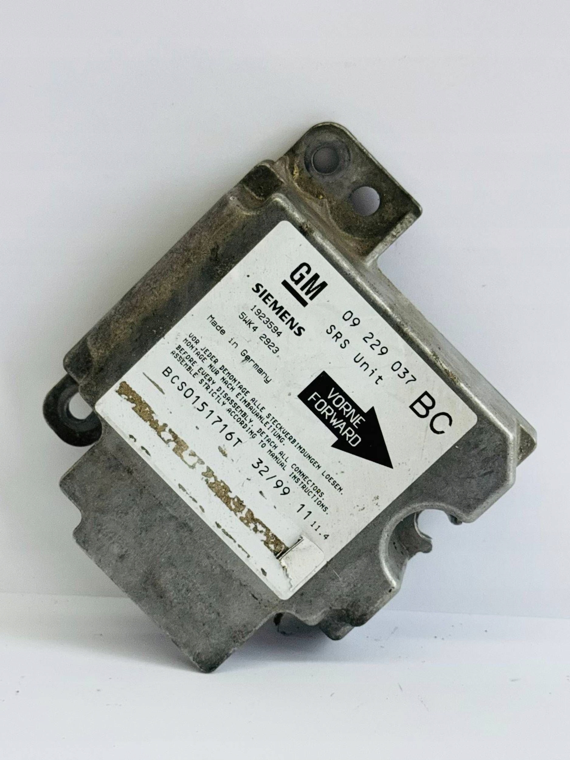 SENSOR modulo airbag OPEL ASTRA G 1998-2004 09229037