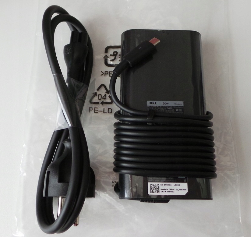 Nový Orgi. Napájecí Zdroj Dell Slim 90W Usb-c LA90PM170