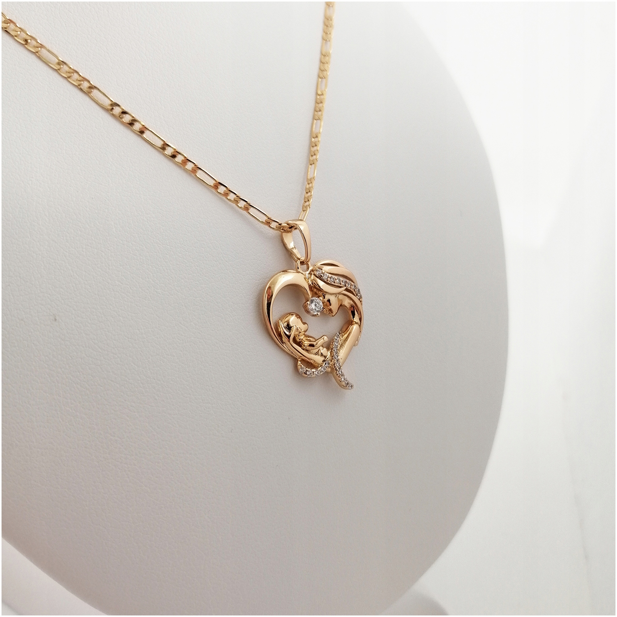 PIĘKNY ZŁOTY ŁAŃCUSZEK+MEDALIK CHRZEST KOMUNIA 18K Marka Golden Celebrity