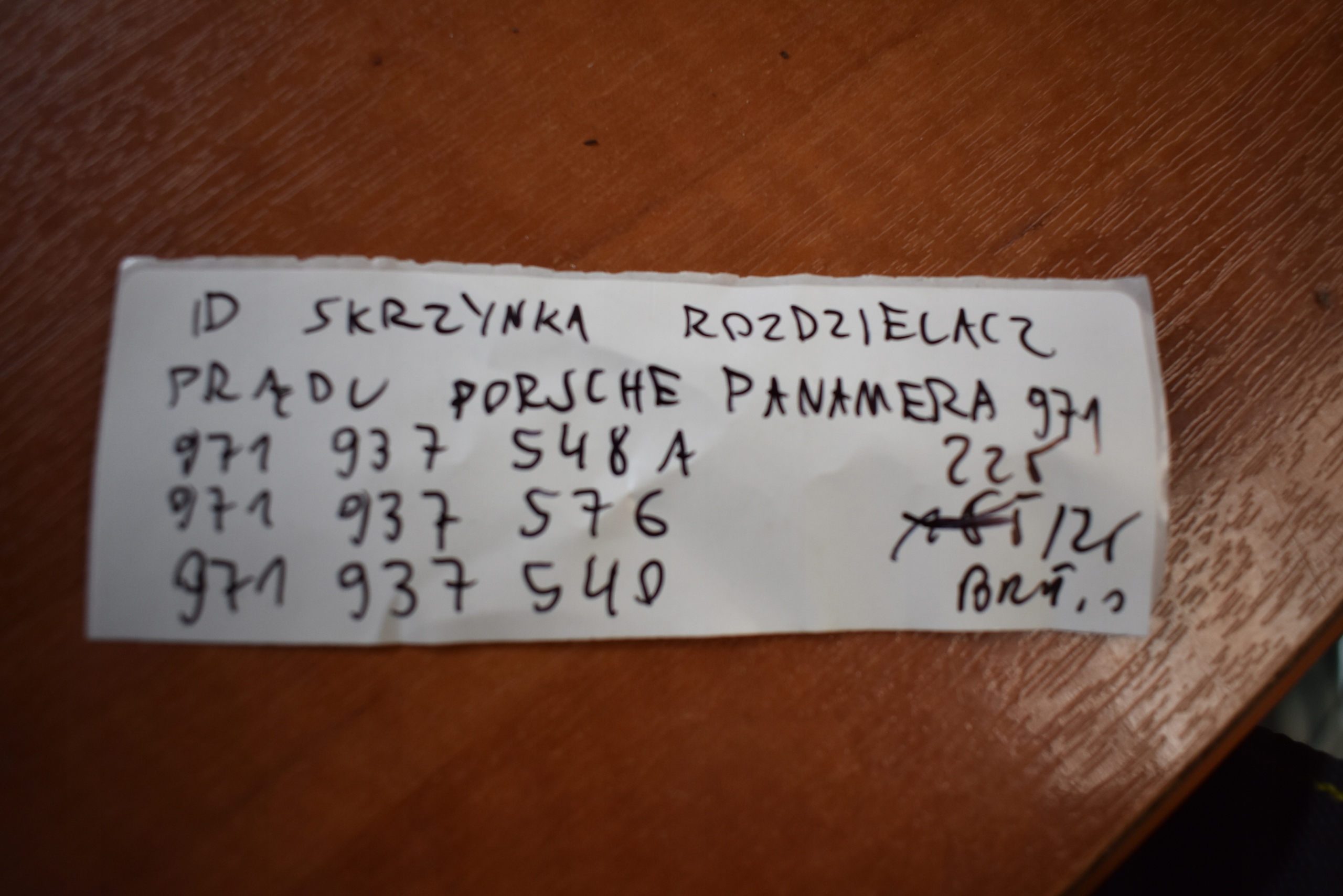 IDEALNA compartment ROZDZIELACZ PRADU PORSCHE PANAMERA 971 1