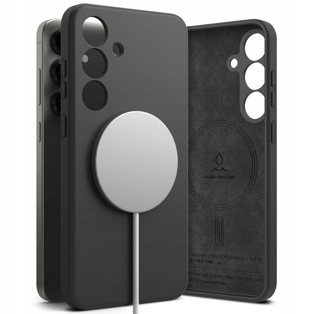 Ringke Etui Do Galaxy S25 Silicone Magnetic Magsafe Plecki Obudowa