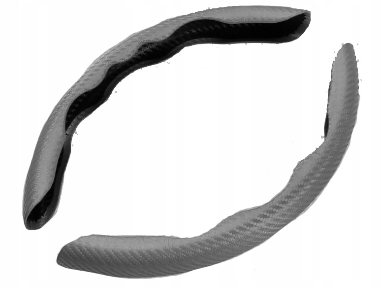 POKROWIEC NAKŁADKI NA KIEROWNICE CARBON SZARY PREZENT Producent inny