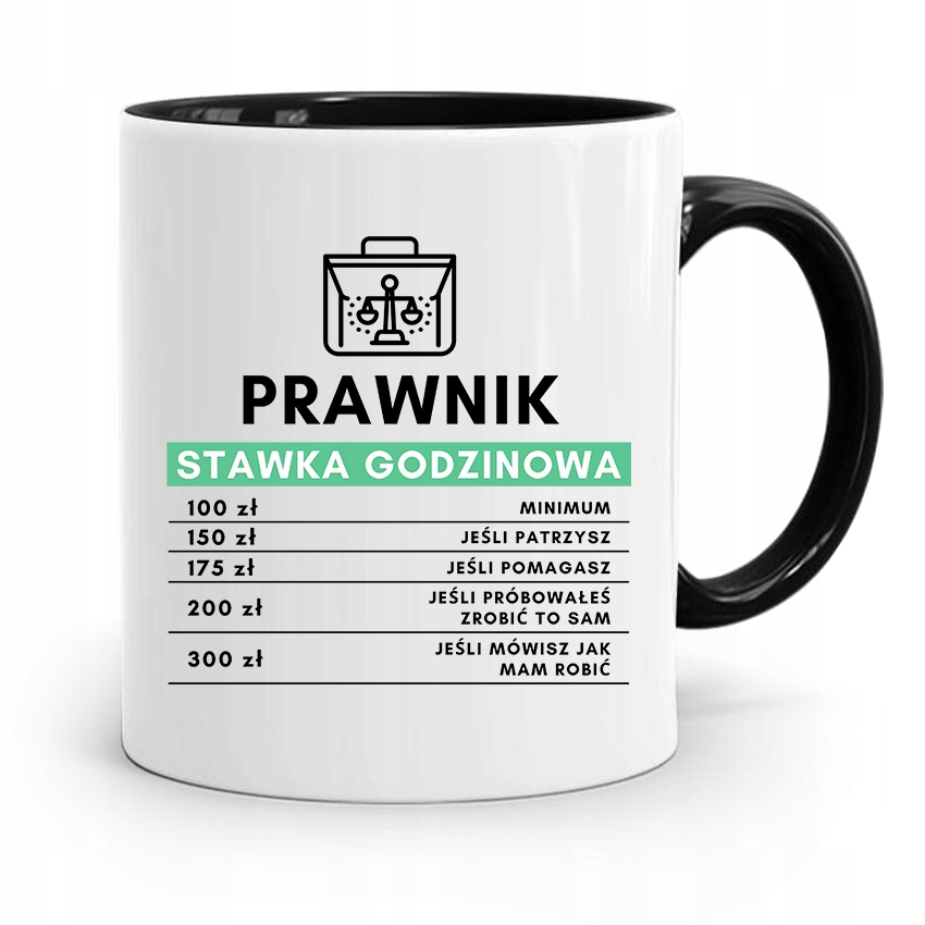 

Kubek Czarny Dla Prawnika Mecenasa Pan Mecenas