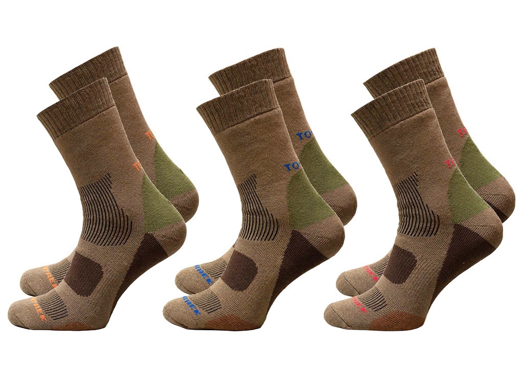 

Skarpetki thermo frotte Camo brązowe 3 pary 45-47