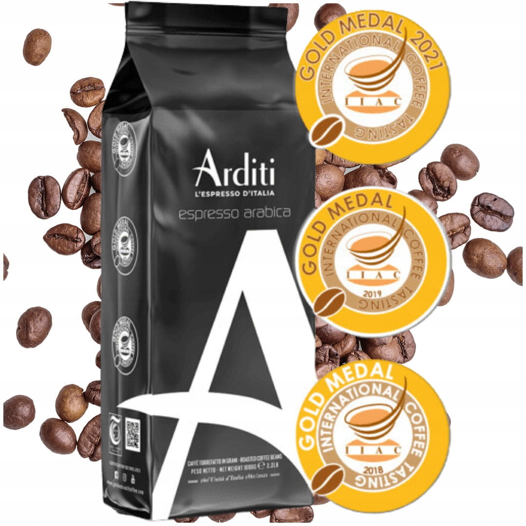 Levně Arditi 100% Espresso Arabica 1 kg – Italská káva s výjimečnou chutí