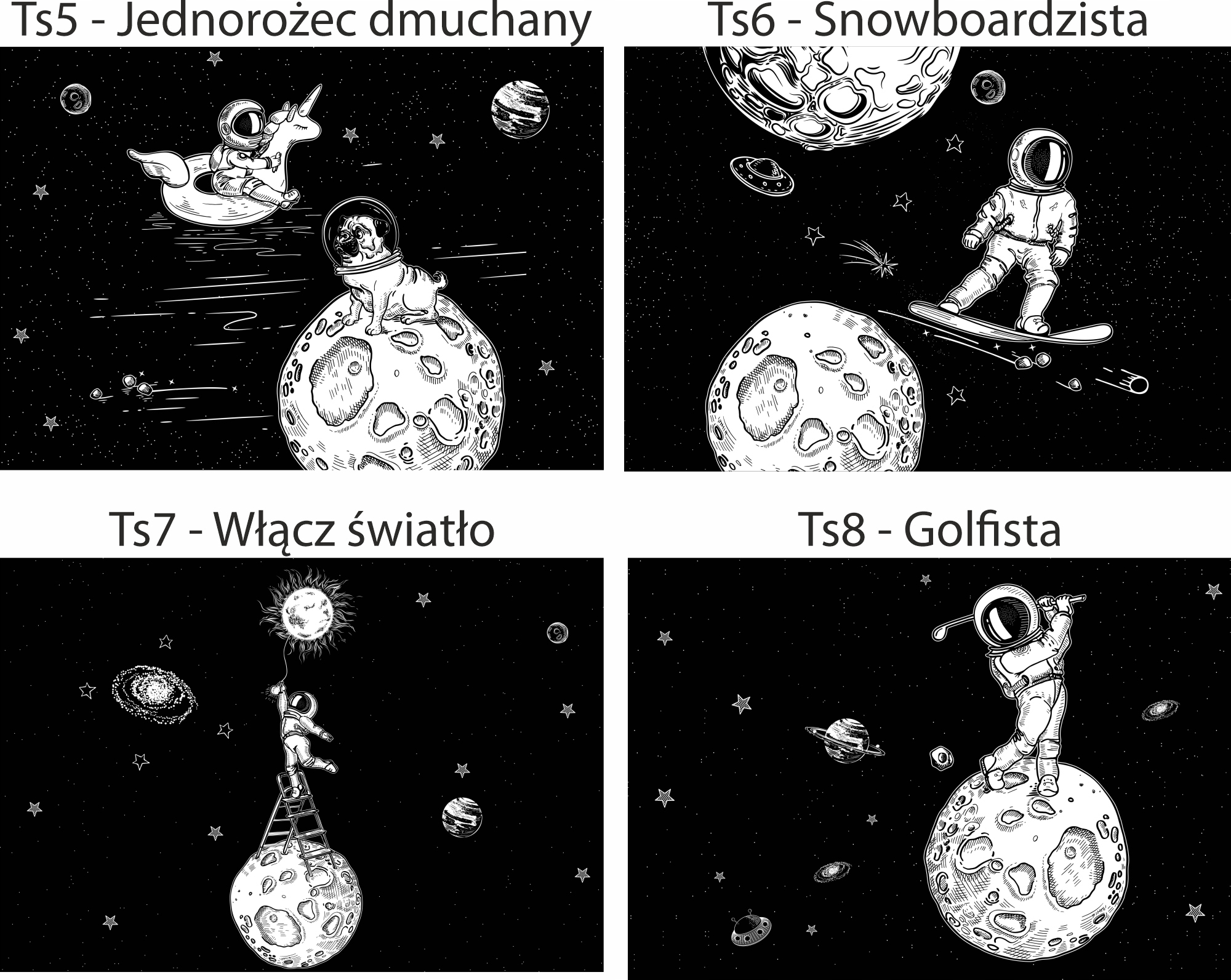 Kubek Termiczny Astronauta Kosmos Grawer DZIECI Pojemność 0.35 l