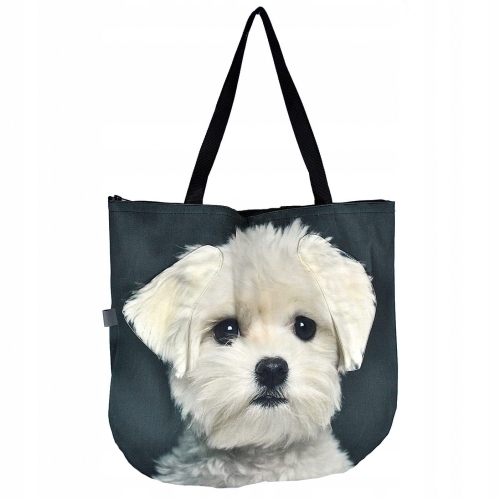 

Torba 3D torebka z psem Maltańczyk duża prezent