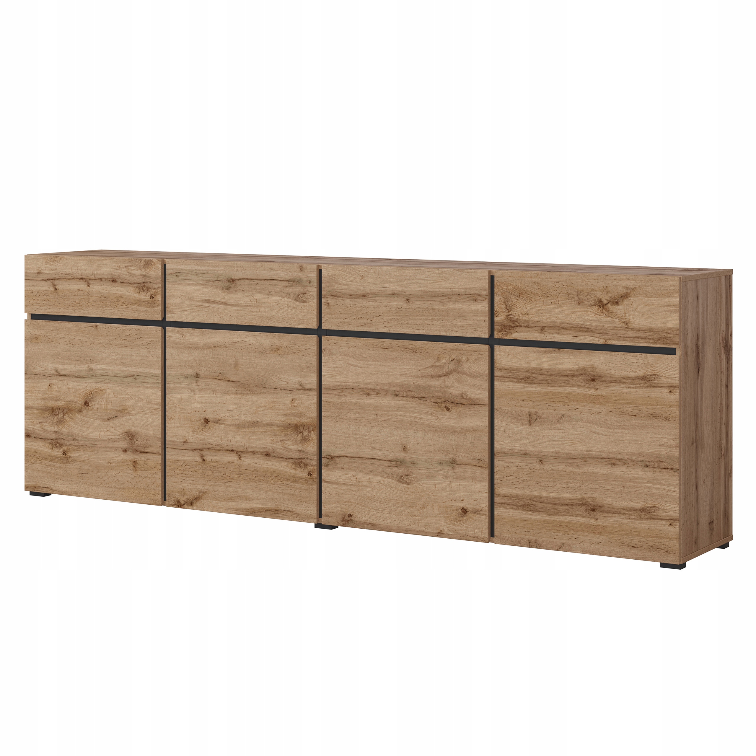 Komoda Incrocio 225 cm do obývacího pokoje Ložnice Dub Wotan