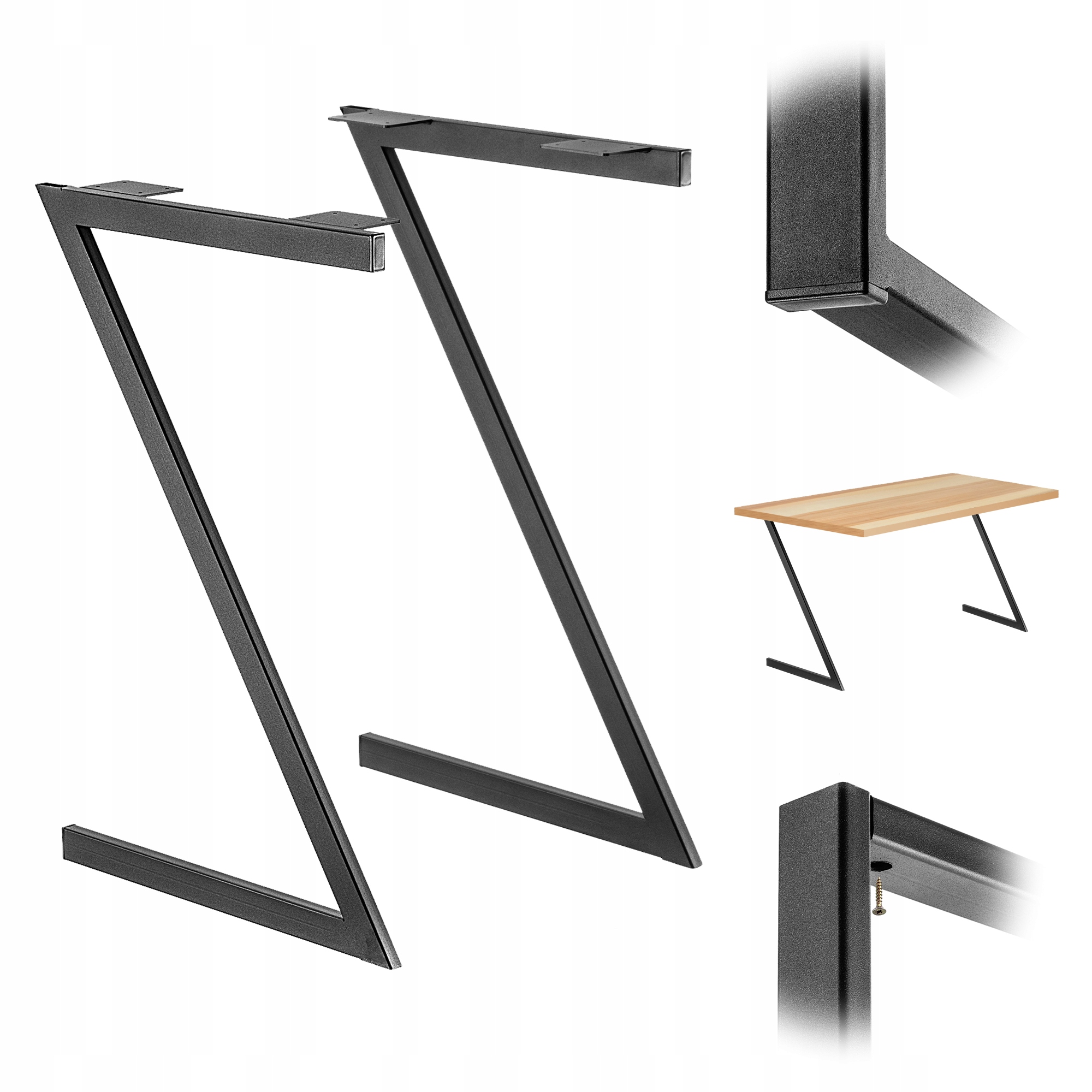 Nohy Na Stôl Lavičky Stolíka Kovové Loftové Industrial 2ks 53x79 cm