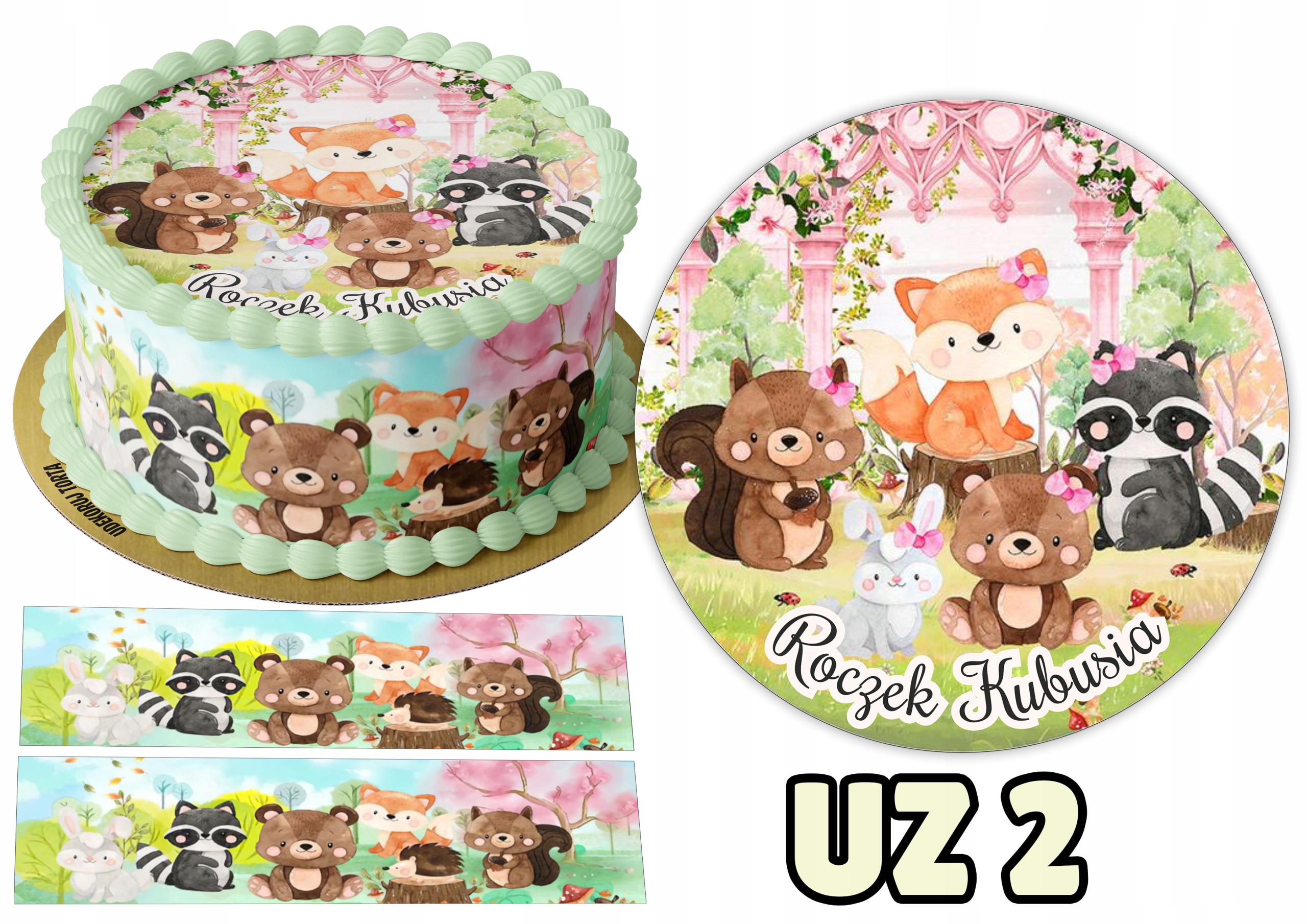 Opłatek UROCZE ZWIERZACZKI +2 Obwódki Marka inna
