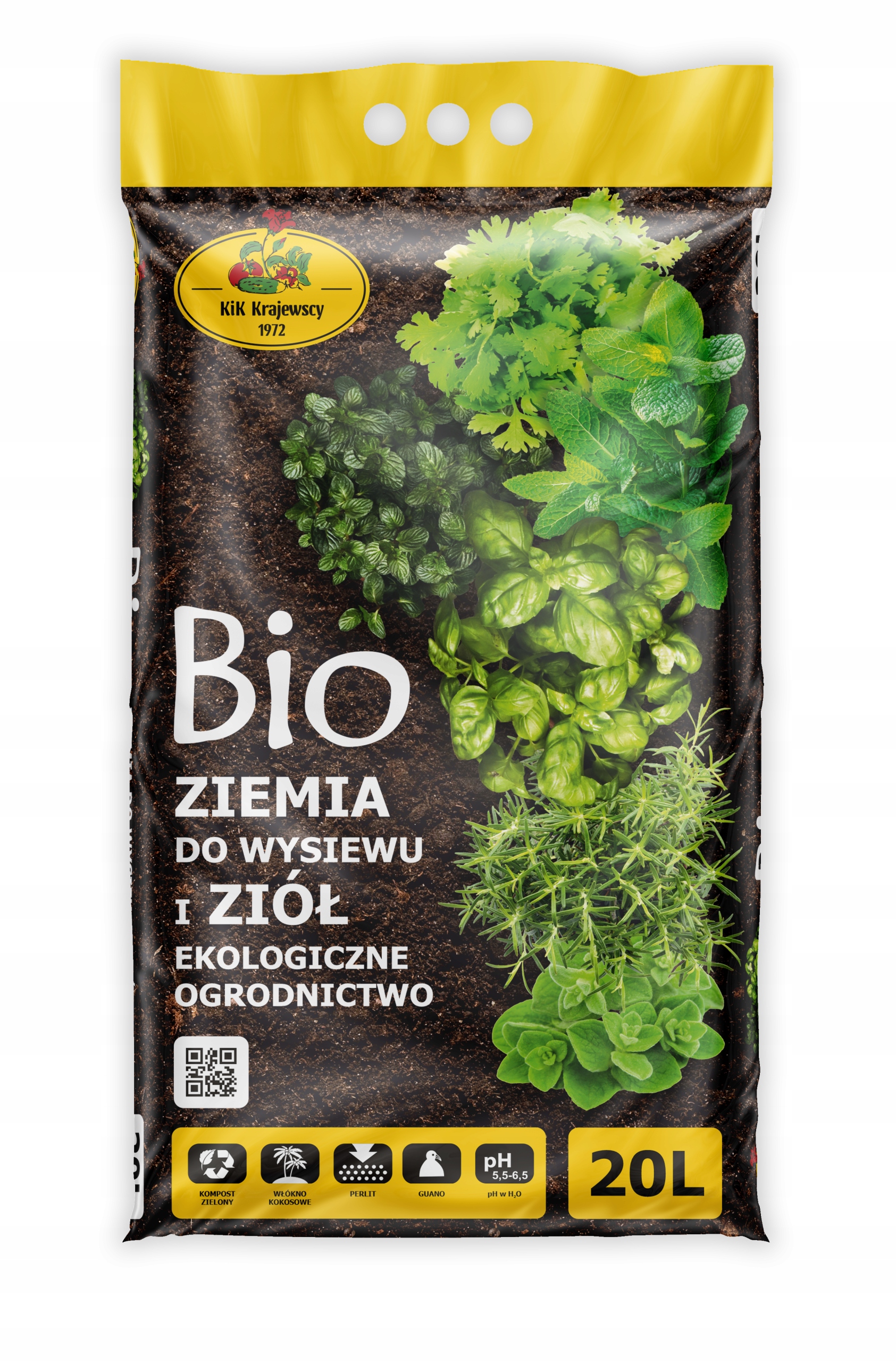 

Ziemia Bio do ziół i wysiewu 20L Eko Ogrodnictwo