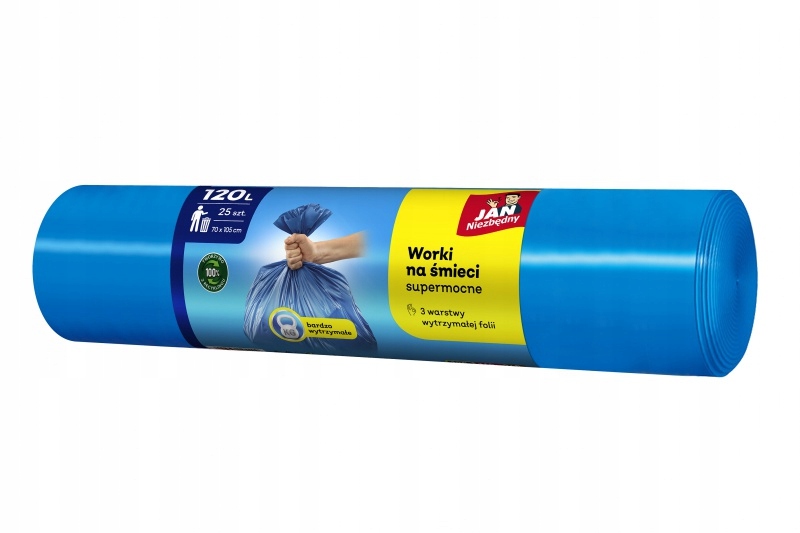 Levně Domácí pytle na odpadky Jan Nezbytný, Ldpe, 120 l, 25 Kusů