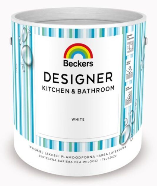 Beckers Designer Kitchen&Bathroom farba kuchnia łazienka White 2,5l