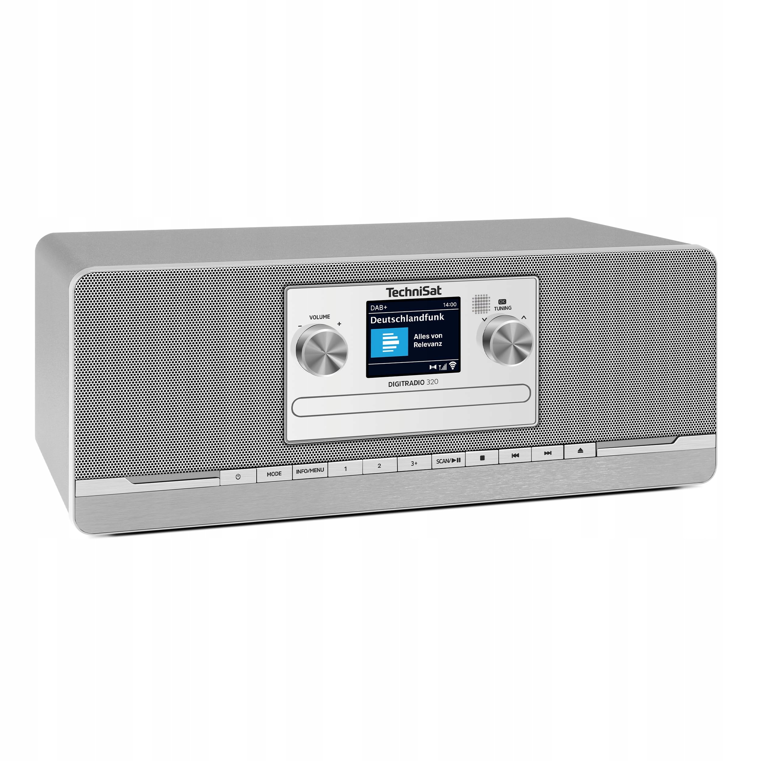 TechniSat Digitradio 320 stereo digitálne rádio, strieborné