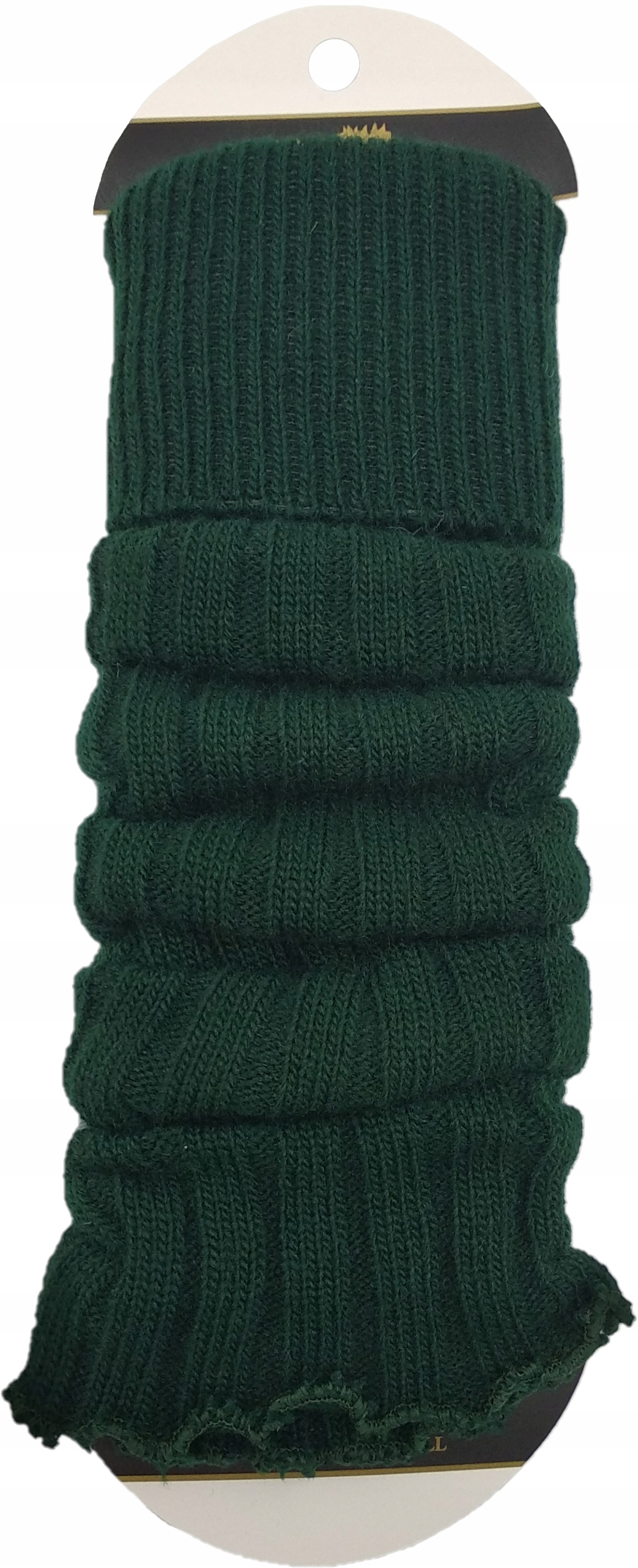 Getry Wełniane Ciepłe Ocieplacze Na Nogi CERBER Butelkowe Ciemno Zielone Marka CERBER