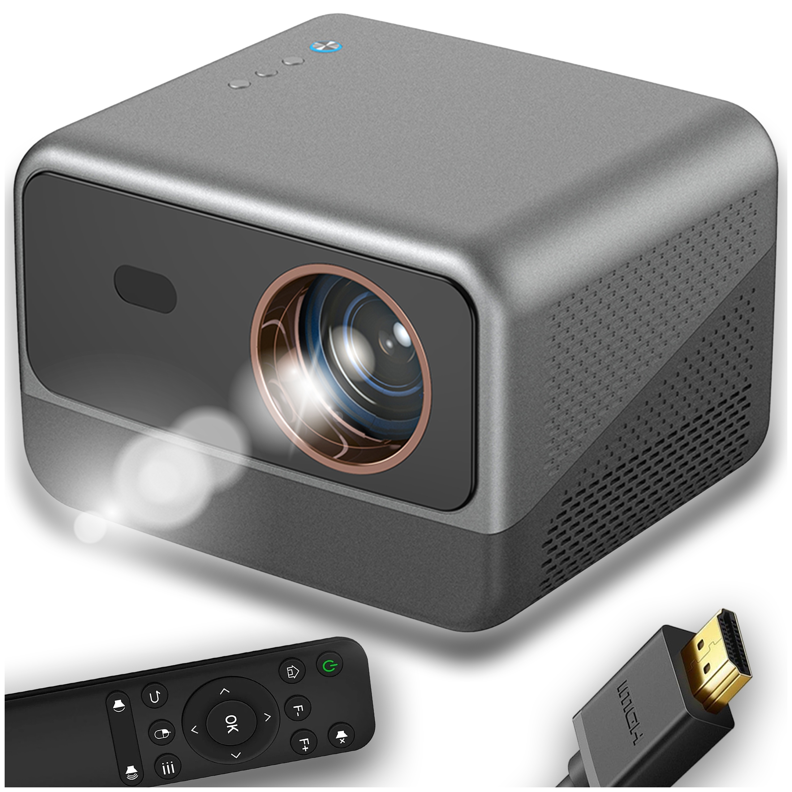 Projektor LCD OdSerca rzutnik model LCD K2 N1 inteligentny OdSerca szary