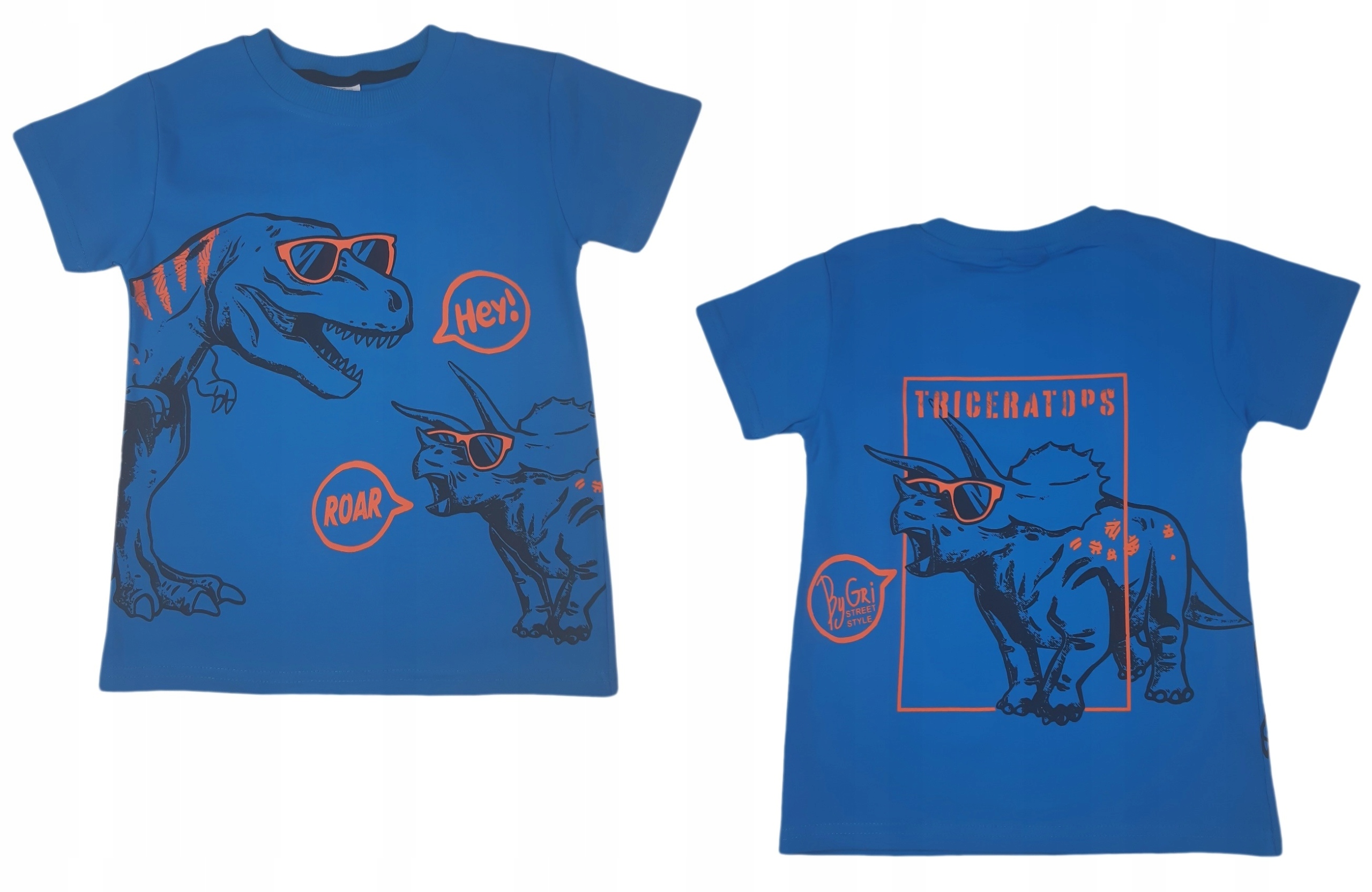 

By-Gri - Chabrowy T-shirt Dinozaury 122