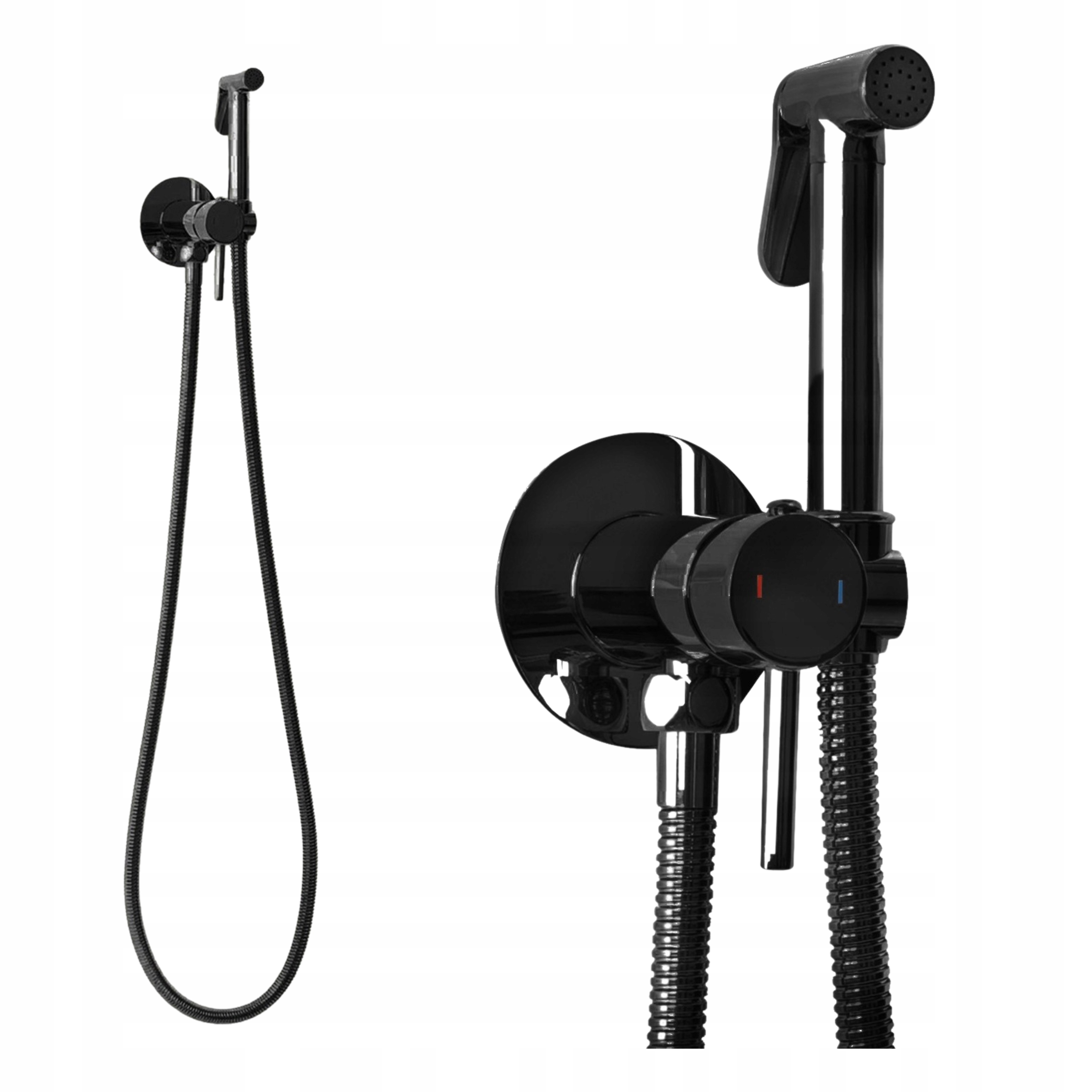 Batéria Na Bidet Čierna Bidetová Rea Loop Black Metalická Čierna Podomietková