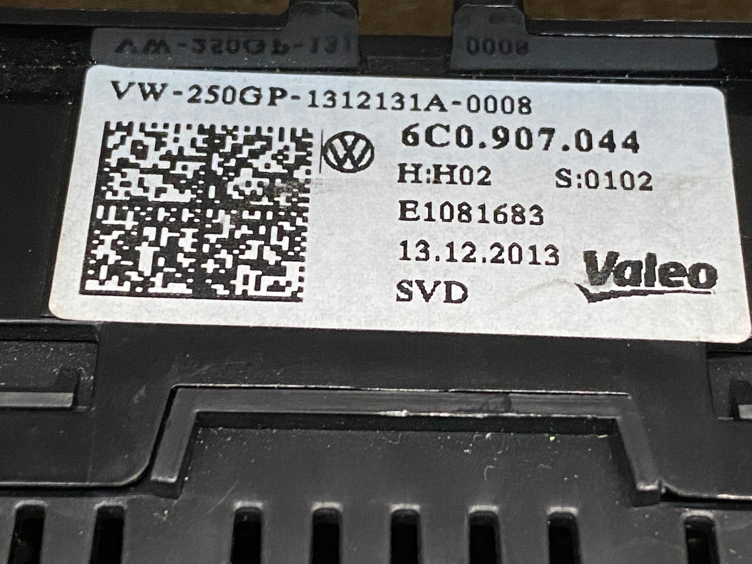 VW POLO 6R Unite commande clima 6C0907044
