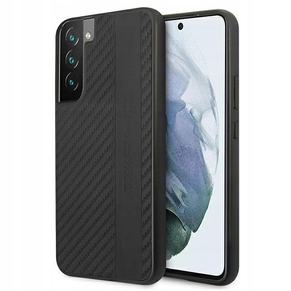 Etui Amg Carbon Stripe&Embossed na Samsung Galaxy S22+ czarne