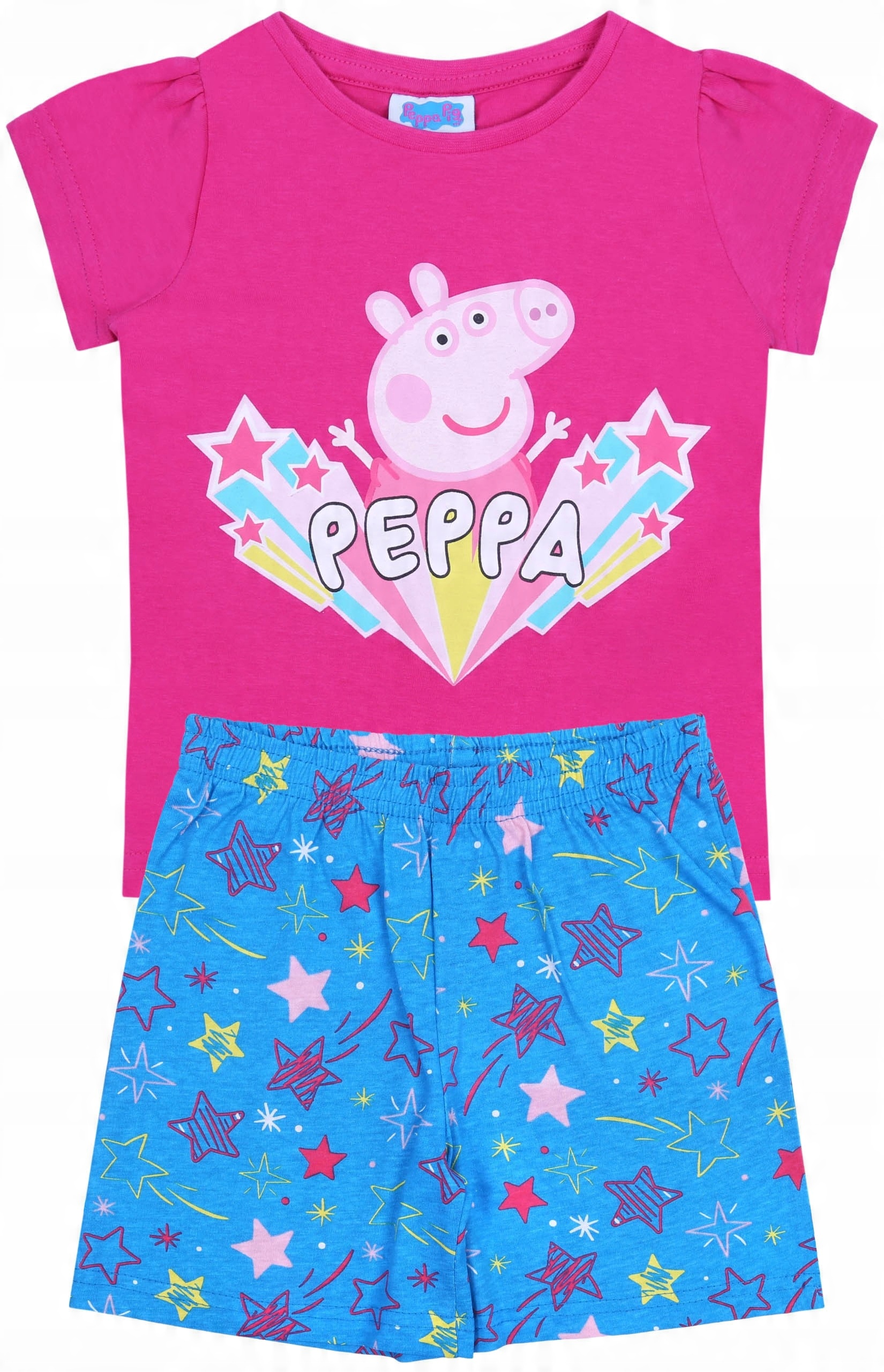 

Ciemnoróżowa piżama z krótkimi spodenkami Peppa