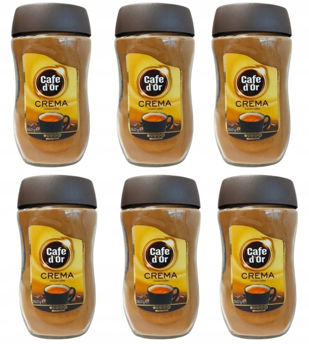 6x Kawa rozpuszczalna Cafe d'Or Crema 160 g