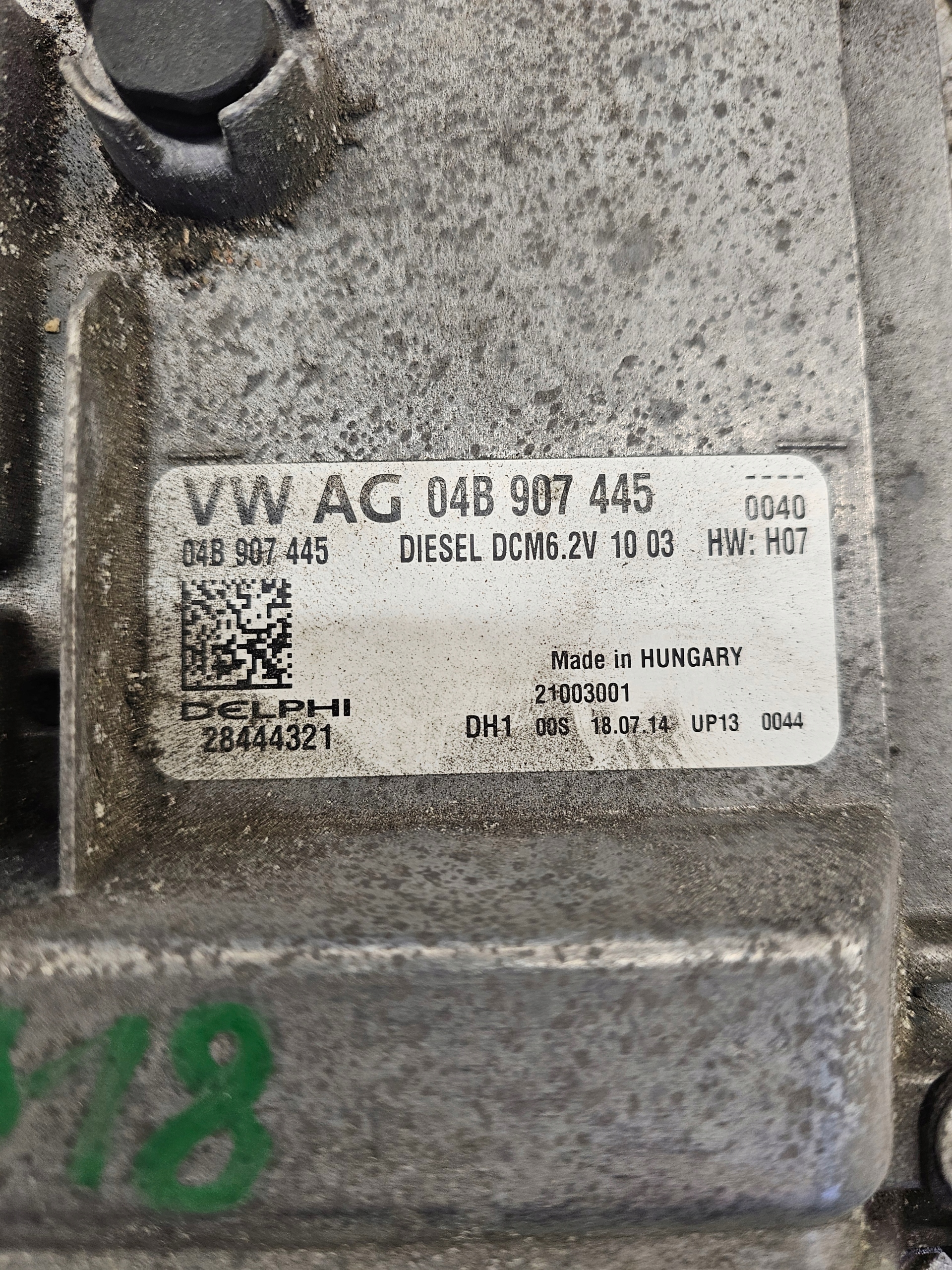 SKODA RAPID FABIA III computer control unit of the engine 1.4 TDI 04B907445