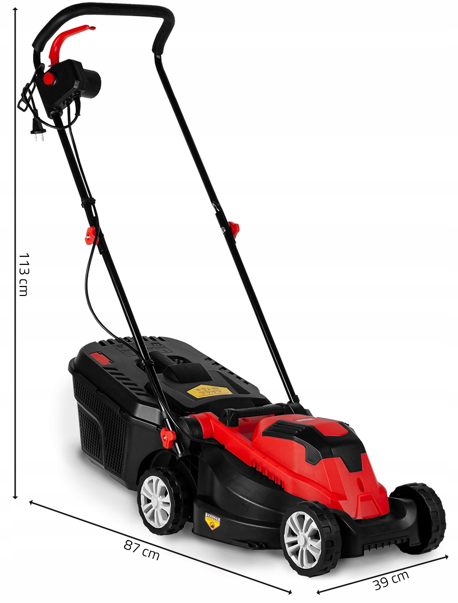 KOSIARKA ELEKTRYCZNA LEKKA MOCNA DO TRAWY DUŻY KOSZ 30L 2100W MALTEC EAN (GTIN) 5901924226598