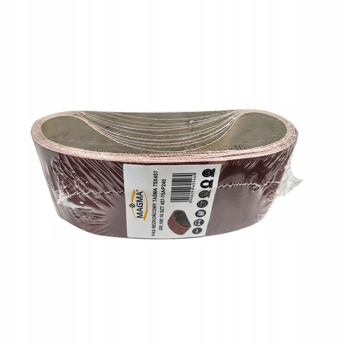 10 szt. Taśma pasy bezkońcowe 75 x 533 granulacja 60