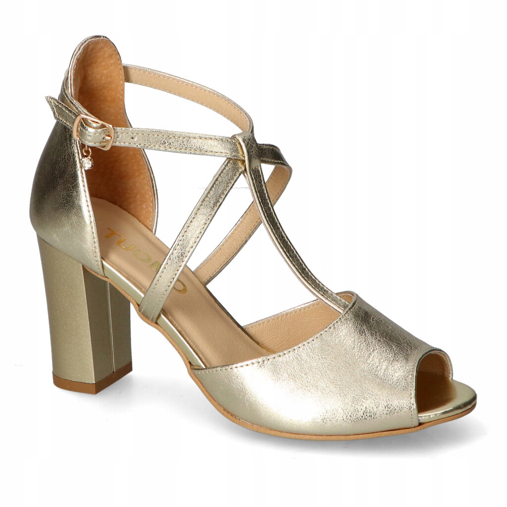 Sandały Tuomo 1757 Złote lico 39