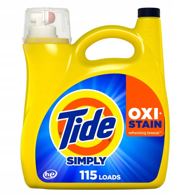 Tide Simply Oxi Stain 4,79l 115 prań Żel do prania Usa