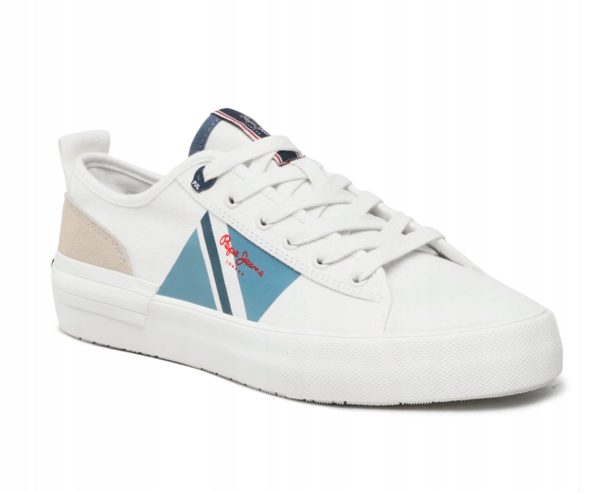 Pepe Jeans Allen Flag Pánské Tenisky Bílé 45 Awf