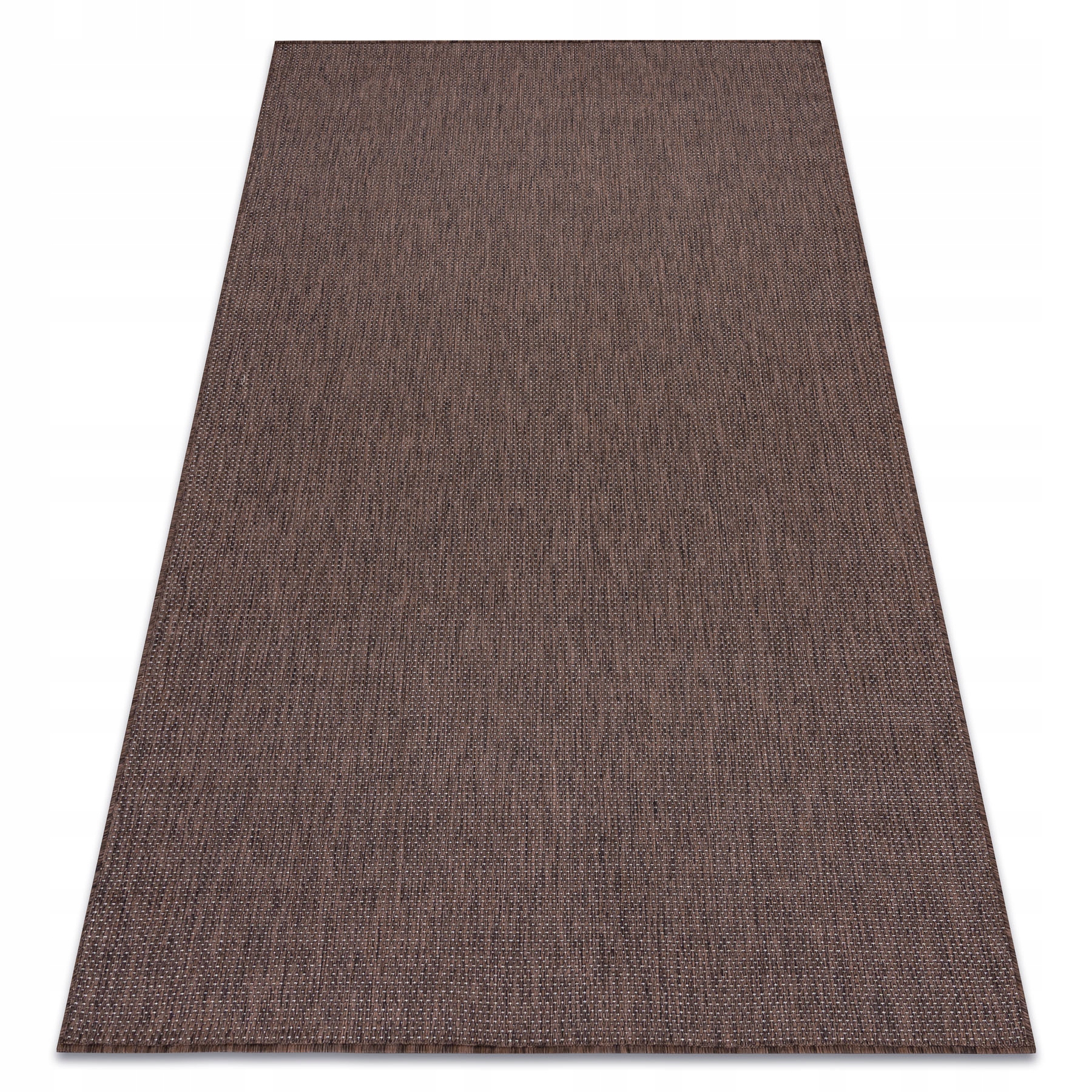 Dywan Sznurkowy Sion Melanż płaskie tkanie brąz Taras Bez Wzoru 200x290 cm