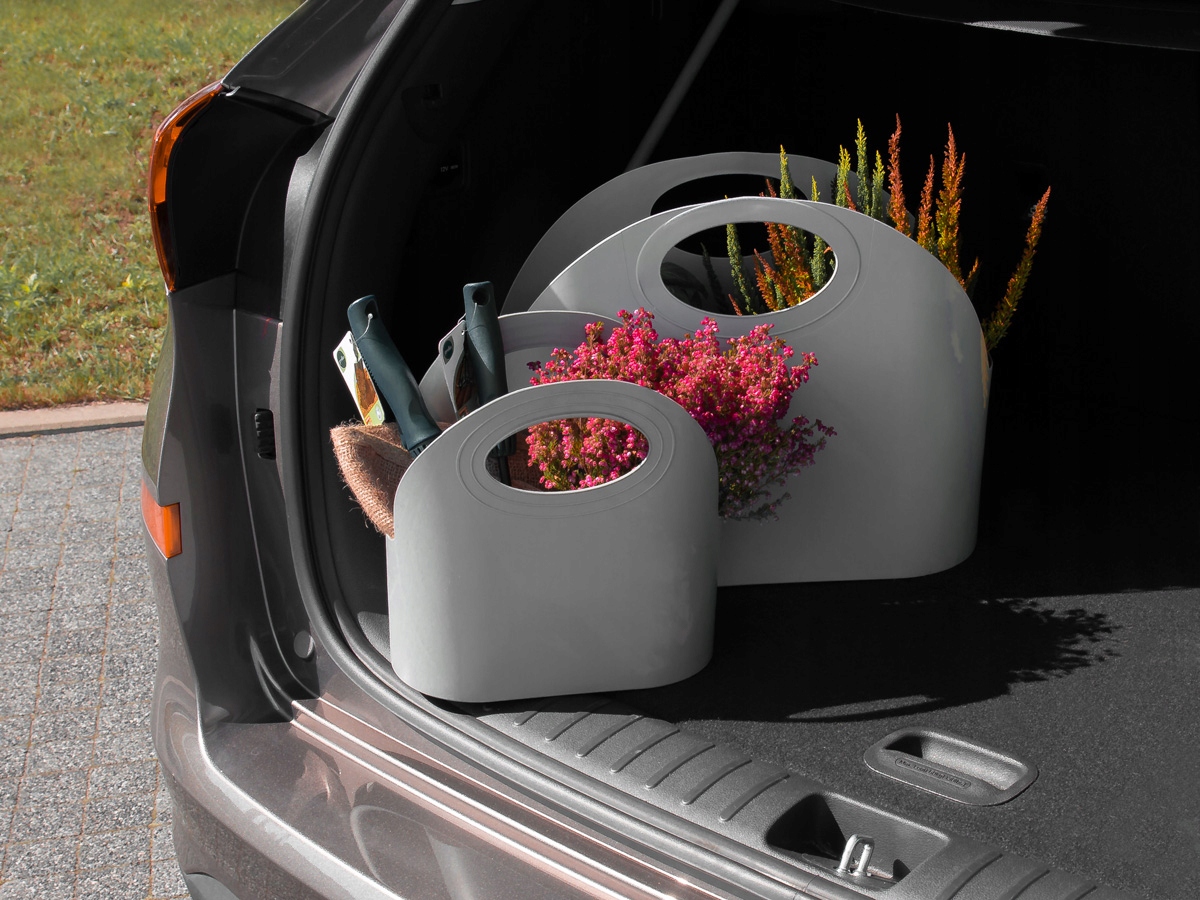 Koszyk torebka sklepowa MINI Flexibag 4,5L szara Materiał dominujący tworzywo sztuczne