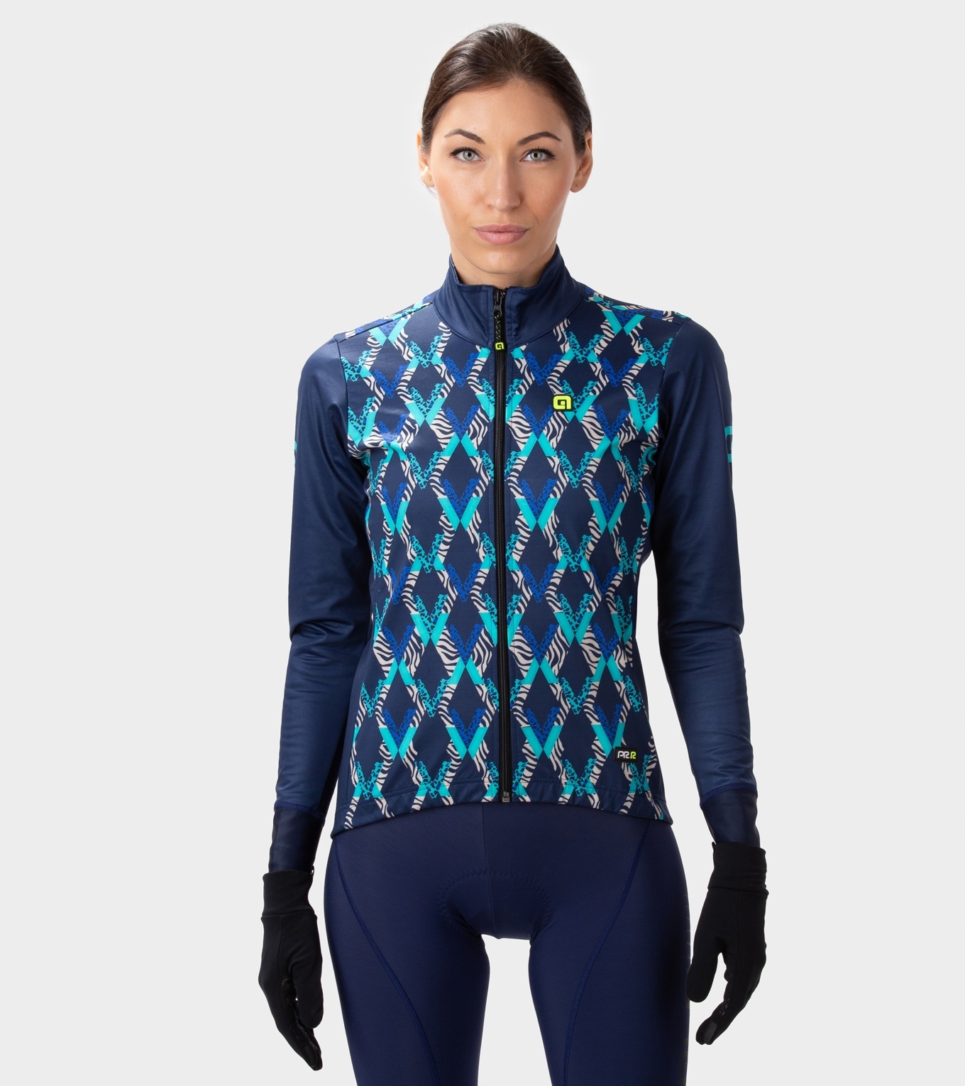 Dámská cyklistická bunda Alé Cycling Pr-r Crossing S, modrá